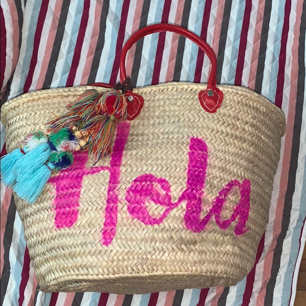 MISA LA HOLA BEACH BAG W TASSLE